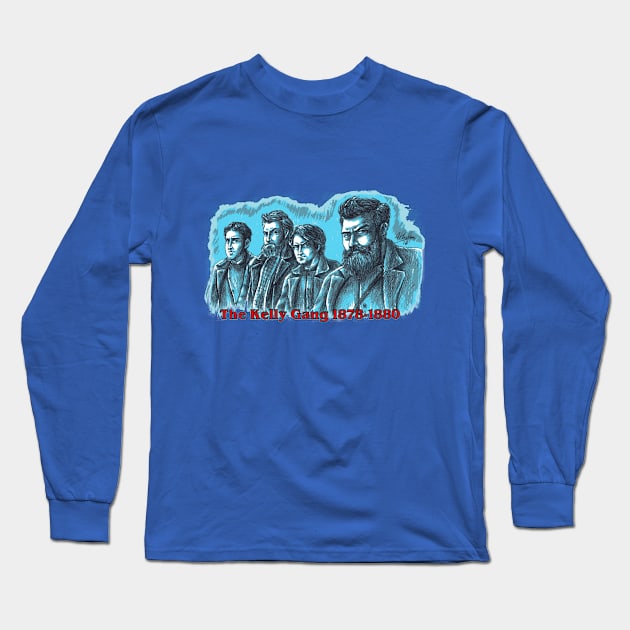 The Kelly Gang 1878 - 1880 Long Sleeve T-Shirt by FieryWolf